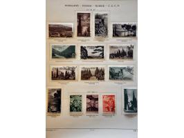 collectie 1858-1941 gestempeld met betere ex. en series en Levant op albumbladen