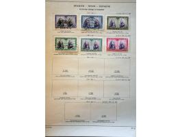 collectie 1850-1940 gestempeld met betere ex. en iets Andorra op albumbladen