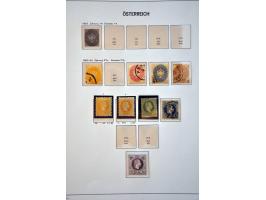 collectie 1850-1980 meest */** met beter materiaal w.b. Rotary en Hitler-opdrukken in 2 Davo albums