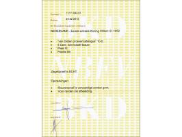 Kleurproef 5 cent licht kobaltblauw plaat III pos. 85, pracht ex. met certificaat Ned. Bond 2012, cat.w. fl. 1000