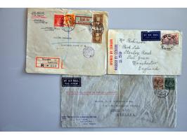 53 luchtpostenveloppen Horseshoe route South Africa-Australia juni 1940-1942 w.b. Palestina-Engeland (juni 1940), Palestina-I