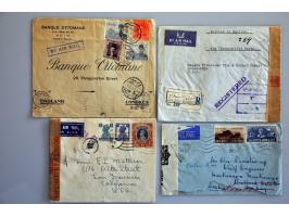 53 luchtpostenveloppen Horseshoe route South Africa-Australia juni 1940-1942 w.b. Palestina-Engeland (juni 1940), Palestina-I