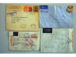 53 luchtpostenveloppen Horseshoe route South Africa-Australia juni 1940-1942 w.b. Palestina-Engeland (juni 1940), Palestina-I