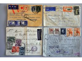 53 luchtpostenveloppen Horseshoe route South Africa-Australia juni 1940-1942 w.b. Palestina-Engeland (juni 1940), Palestina-I