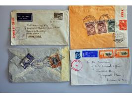 53 luchtpostenveloppen Horseshoe route South Africa-Australia juni 1940-1942 w.b. Palestina-Engeland (juni 1940), Palestina-I