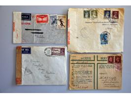 53 luchtpostenveloppen Horseshoe route South Africa-Australia juni 1940-1942 w.b. Palestina-Engeland (juni 1940), Palestina-I