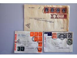 53 luchtpostenveloppen Horseshoe route South Africa-Australia juni 1940-1942 w.b. Palestina-Engeland (juni 1940), Palestina-I