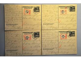 Nederlands Indië 1942-1943, familie de Koning, correspondentie Bentjoeloek Kolonisatiekamp 2II-Malang met 38 briefkaarten 3½ 