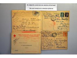 Duitsland 1940-1945, 82 poststukken met kamppost w.b. kinder KLV -Lager, Feldpost, Dienstpost, iets Frankrijk, etc. in album