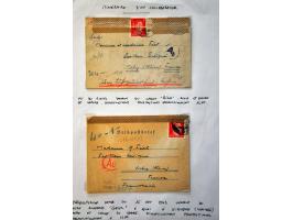 Duitsland 1940-1945, 82 poststukken met kamppost w.b. kinder KLV -Lager, Feldpost, Dienstpost, iets Frankrijk, etc. in album