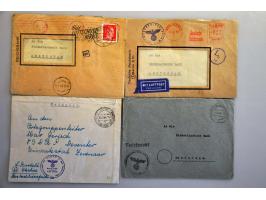 Duitsland sept.1944-1945, 66 poststukken naar Nederland w.b. uit Gemeinschaftslager Sande, DDPN (w.b. aangetekend), censuur, 