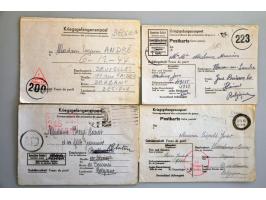 België 1939-1947, 225 poststukken van/naar Duitsland met censuur w.b. expres, stempels Zurück Nicht im Oflag VII B, Feldpost,