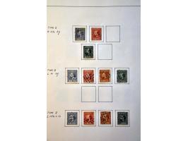 collectie 1852-1996 gestempeld met betere ex., tandingen en plaatfouten in 2 Davo albums