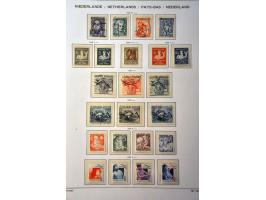 collectie 1852-2001 deels */** met betere ex. en series w.b. Jubileum 1923, Van Konijnenburg * , En Face * etc. in 3 Schaubek