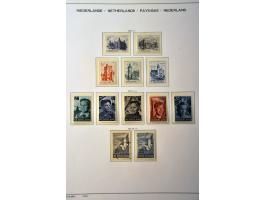 collectie 1852-2001 deels */** met betere ex. en series w.b. Jubileum 1923, Van Konijnenburg * , En Face * etc. in 3 Schaubek