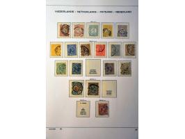 collectie 1852-2001 deels */** met betere ex. en series w.b. Jubileum 1923, Van Konijnenburg * , En Face * etc. in 3 Schaubek