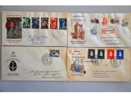 fdc's, complete collectie E1-E208 in Davo album