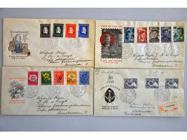 fdc's, complete collectie E2-E101 in album