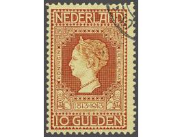 10 gulden roodoranje op geel, cat.w. 900