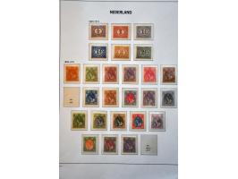 collectie 1872-1996 geheel */** w.b. nrs. 28 (nagegomd), 34-44, 47, 49, 100 (dun plekje), 136-138, kleine En Face etc. in 3 l