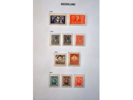 collectie 1872-1996 geheel */** w.b. nrs. 28 (nagegomd), 34-44, 47, 49, 100 (dun plekje), 136-138, kleine En Face etc. in 3 l