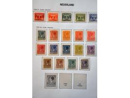 collectie 1872-1996 geheel */** w.b. nrs. 28 (nagegomd), 34-44, 47, 49, 100 (dun plekje), 136-138, kleine En Face etc. in 3 l