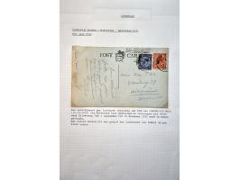 collectie luchtpost Nederland-Engeland en Engeland-Nederland 1921-1946,40 poststukken w.b. betere vluchten, gebruik luchtpost