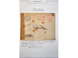 collectie luchtpost Nederland-Engeland en Engeland-Nederland 1921-1946,40 poststukken w.b. betere vluchten, gebruik luchtpost