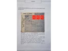 collectie luchtpost Nederland-Engeland en Engeland-Nederland 1921-1946,40 poststukken w.b. betere vluchten, gebruik luchtpost