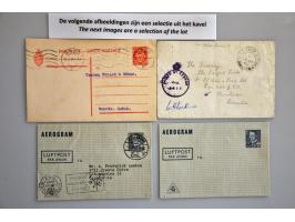 collectie van ca. 150 luchtpostbladen ongebruikt in album. Tevens envelop Farøer 13-10-1942 met Brits stempel Field Post Offi