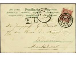 Sint-Maartensbrug op Cijfer 1 cent op prentbriefkaart 16-7-1902 naar Wormerveer, pracht ex.