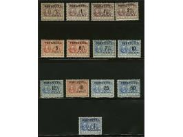 De Ruyter ½ cent t/m 1 gulden, enkele lage waarden iets minder mooi en nr. P42 miniem gomvouwtje, cat.w. 1400