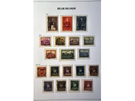 collectie 1849-1956 gestempeld met veel beter materiaal w.b. Leopold II 5 frank nr. 37, Albert met Helm, Kardinaal Mercier, G