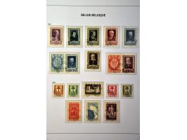 collectie 1849-1956 gestempeld met veel beter materiaal w.b. Leopold II 5 frank nr. 37, Albert met Helm, Kardinaal Mercier, G