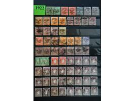 1922-1994 including duplicates, mixed quality, used, */** in 2 Davo albums and 2 stockbooks