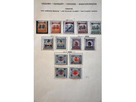 collection with a.o. French Occupation, Romanian Occupation, Lajtabansag (Western Hungary) etc. in binder