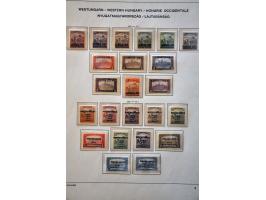 collection with a.o. French Occupation, Romanian Occupation, Lajtabansag (Western Hungary) etc. in binder