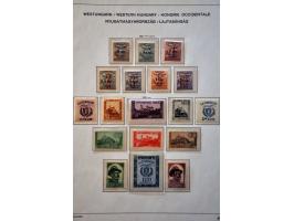 collection with a.o. French Occupation, Romanian Occupation, Lajtabansag (Western Hungary) etc. in binder