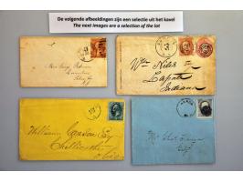 85 covers and postcards 1867-1930, some to abroad in mixed condition in stockbook