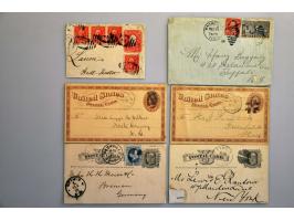 85 covers and postcards 1867-1930, some to abroad in mixed condition in stockbook