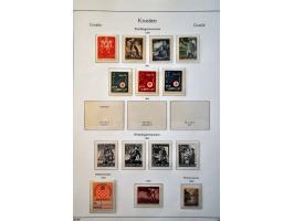 collection 1941-1945 */** including Mi. nrs. 24-38 signed Rommerskirchen and some proofs in KaBe album