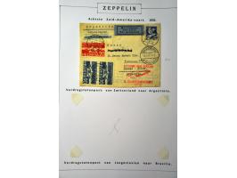 collection of about 130 Zeppelin covers including better flights and frankings, Treatypost, registered etc. on album leaves i