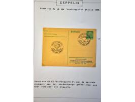 collection of about 130 Zeppelin covers including better flights and frankings, Treatypost, registered etc. on album leaves i