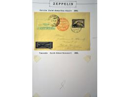 collection of about 130 Zeppelin covers including better flights and frankings, Treatypost, registered etc. on album leaves i