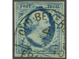 Oud-Beyerland C (Ey 600) op 5 cent blauw, pracht ex. Herkomst: collectie Berghuijs (1994)