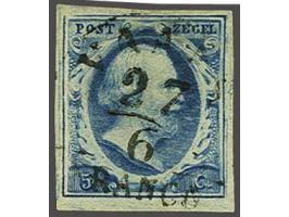 Vaals A (Ey 300) op 5 cent blauw plaat III pos. 31, pracht ex.