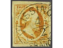 Vlissingen C klein (Ey R) op 15 cent donkeroranje, pracht ex. Herkomst: collectie De Beaufort (2017)