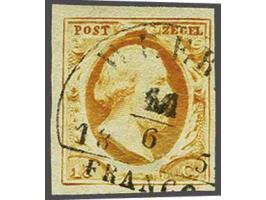 Weert B (Ey 700) op 15 cent donkeroranje, pracht ex. Herkomst: collectie Van Balen Blanken (1997)