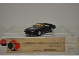 Ferrari 400i cabriolet, AMR (André Marie Ruf), hand built, Ref. 449, 1:43, black, Mint (original box included).