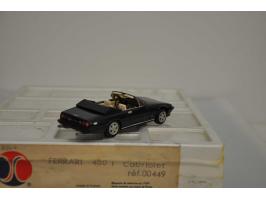 Ferrari 400i cabriolet, AMR (André Marie Ruf), hand built, Ref. 449, 1:43, black, Mint (original box included).